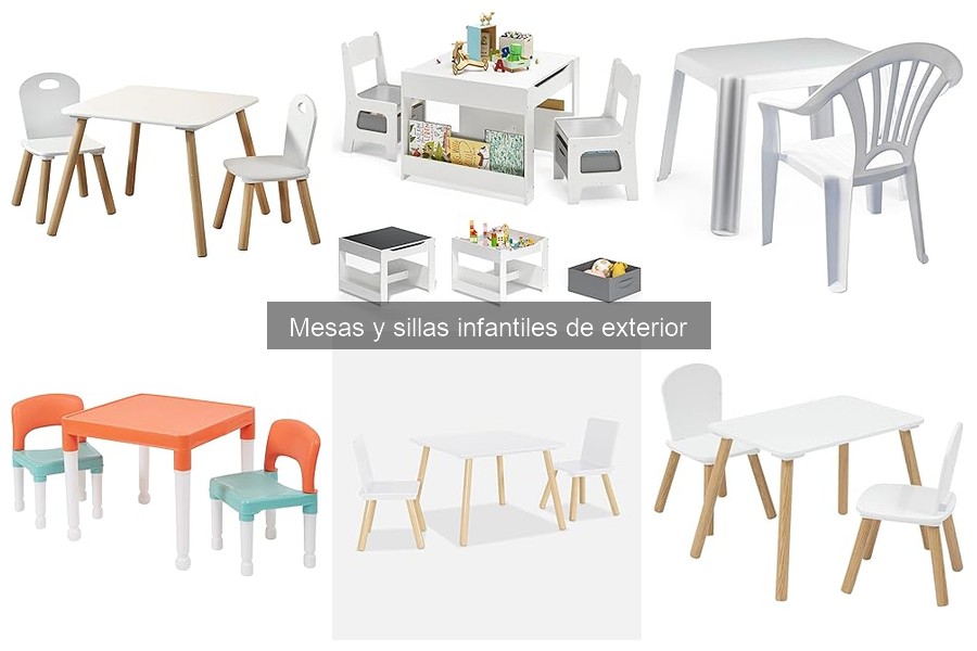 Cómo elegir mesas y sillas infantiles de exterior