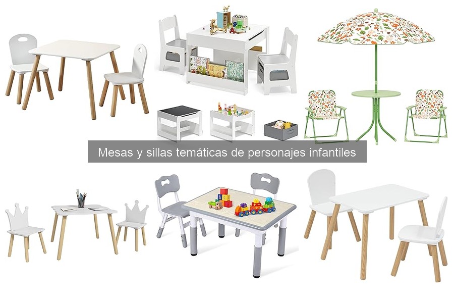 Cómo elegir mesas y sillas temáticas para niños fácilmente