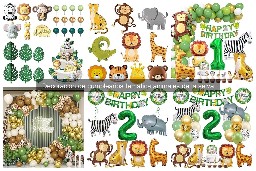 Cómo hacer un pastel de cumpleaños tema animales de la selva
