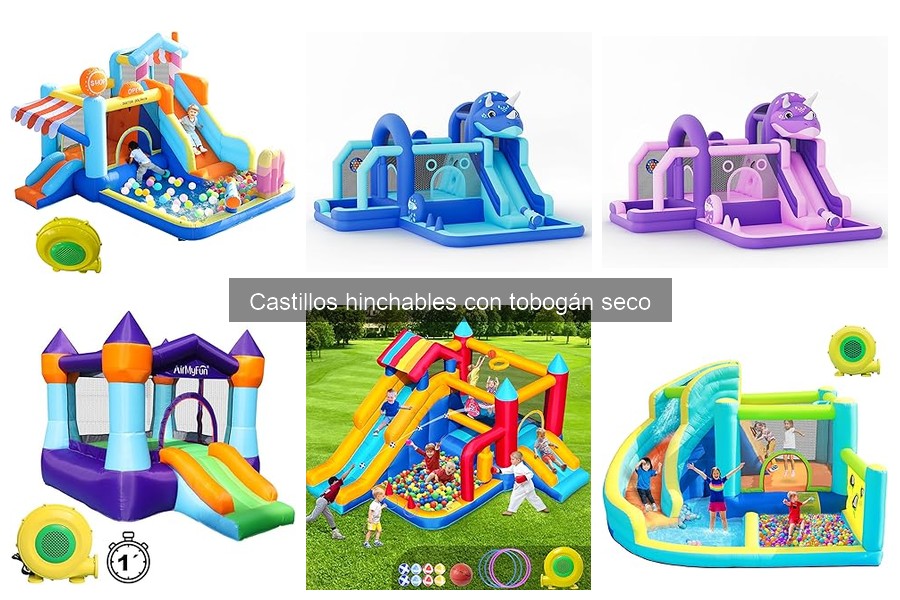 Cómo mantener un castillo hinchable con tobogán seco
