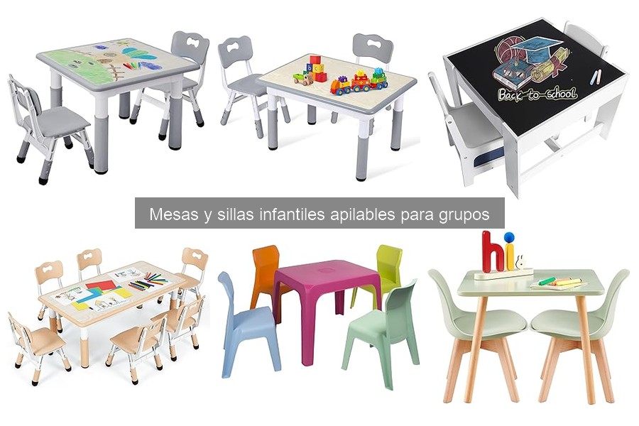 ** Cómo mantener y cuidar mesas y sillas infantiles apilables