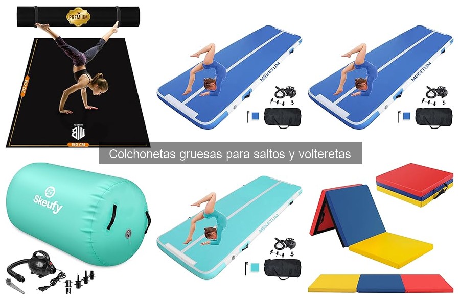 Cómo usar colchonetas gruesas de manera segura para saltos