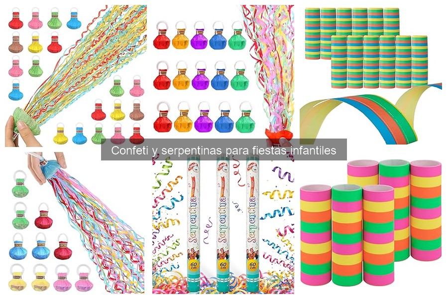 Cómo usar confeti y serpentinas de forma segura para niños