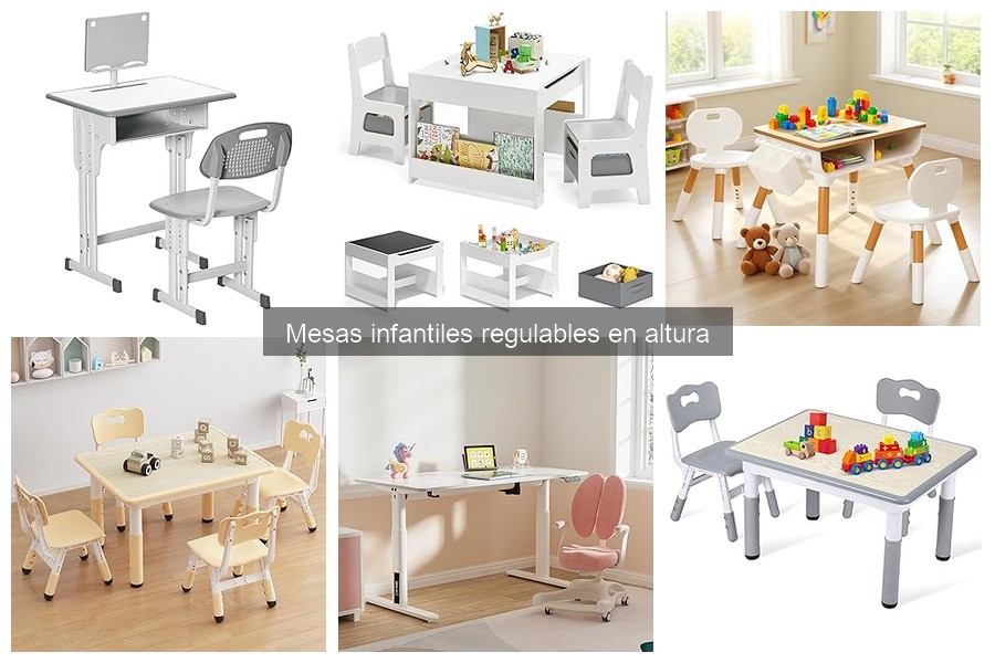 Cómo usar mesas infantiles regulables en altura correctamente