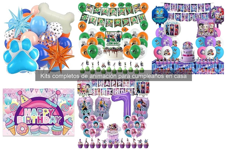 Cómo usar un kit de animación para cumpleaños en casa