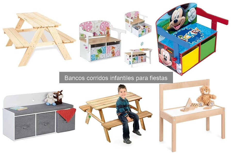 Cómo utilizar bancos corridos infantiles en fiestas