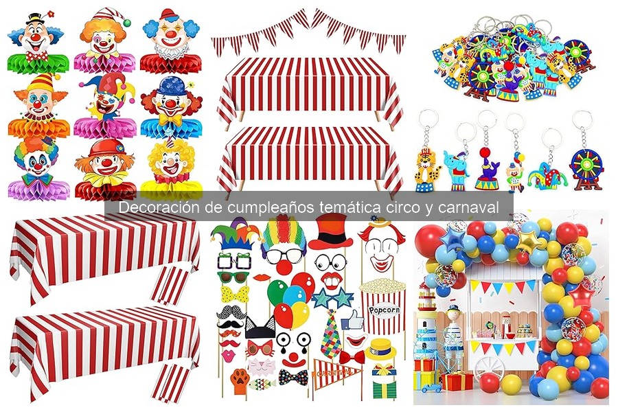Comparativa de alquiler de decoración para fiestas de circo