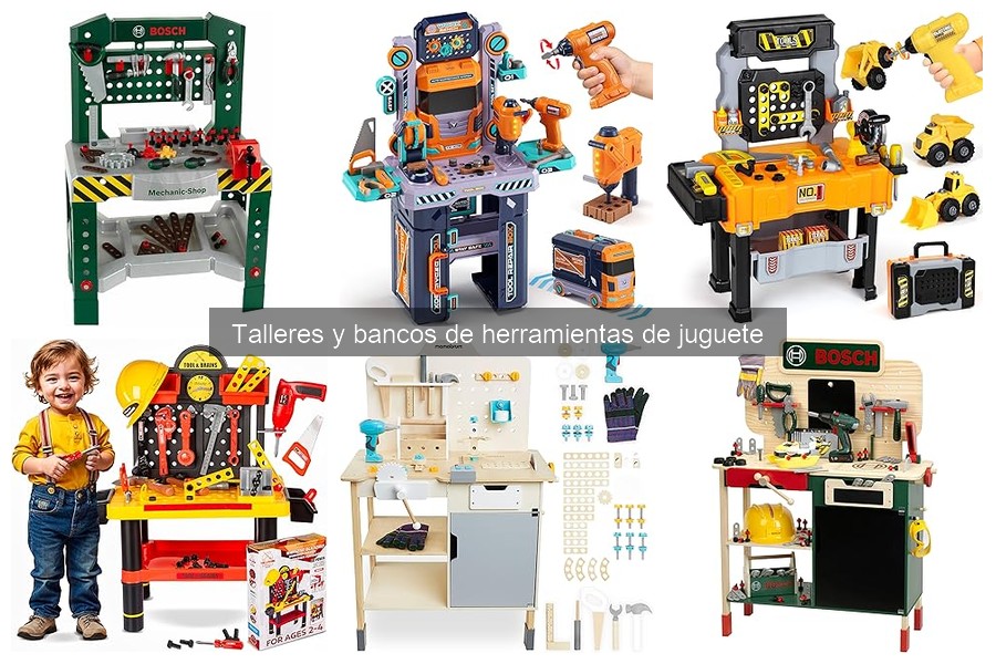 Comparativa de bancos de herramientas de juguete para niños