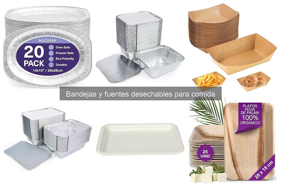 Comparativa de Bandejas Desechables: Cartón, Plástico y Biocompostables