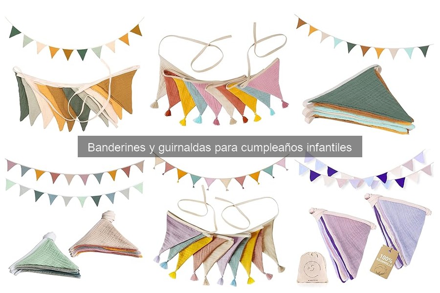 Comparativa de Banderines y Guirnaldas para Cumpleaños Infantiles