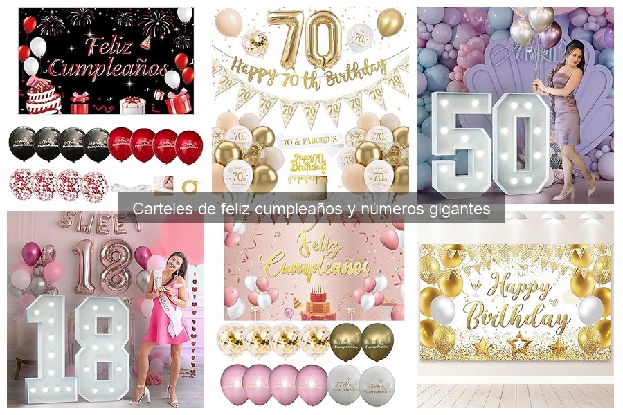 Comparativa de carteles de feliz cumpleaños: marcas destacadas