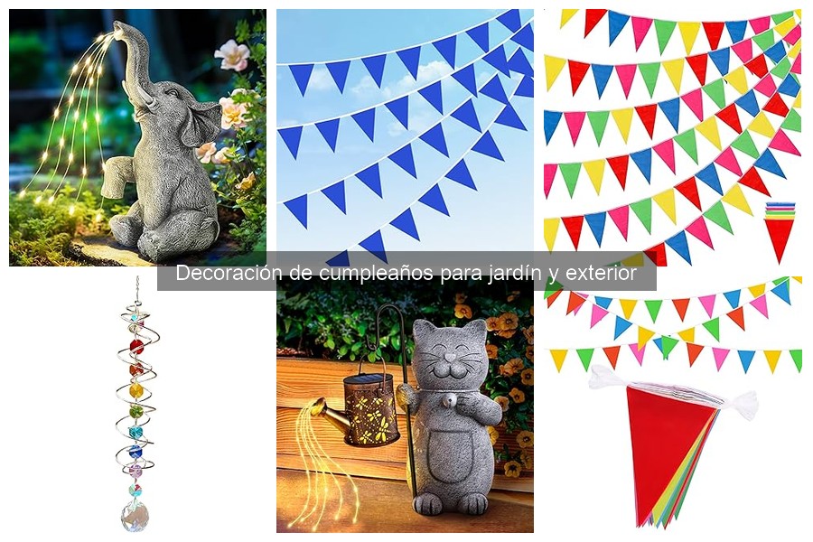 Comparativa de Decoraciones de Cumpleaños para Exteriores