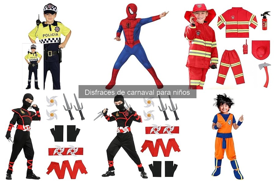 Comparativa de disfraces de carnaval para niños por cultura