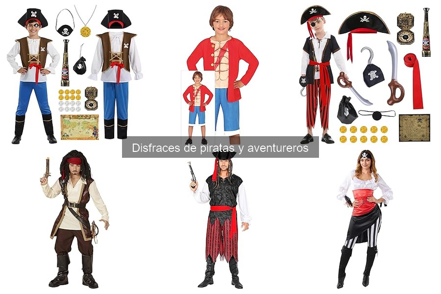 Comparativa de Disfraces de Piratas para Niños y Adultos