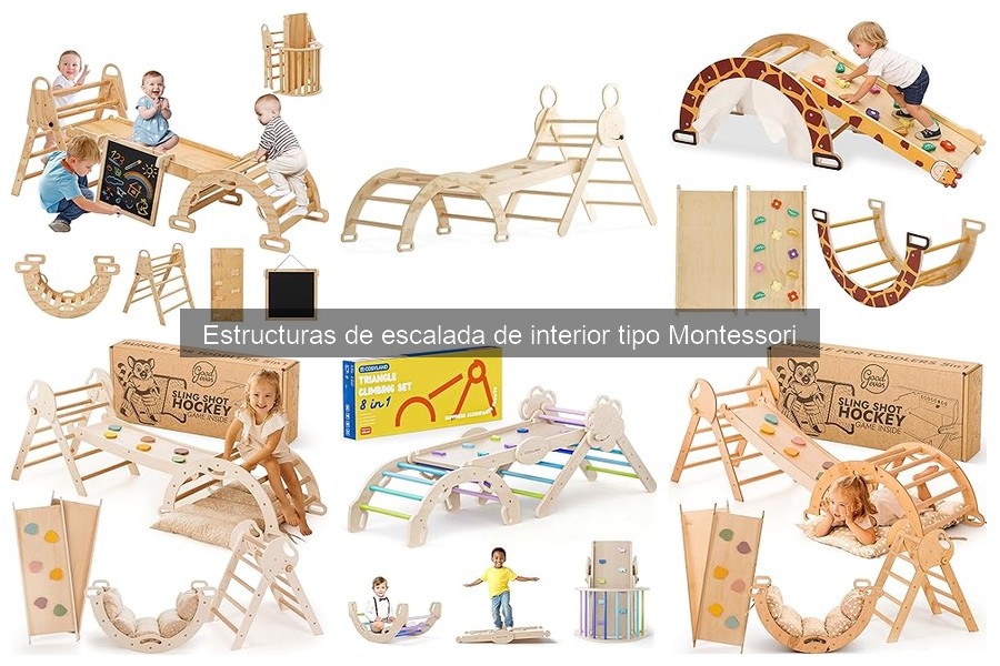 Comparativa de Estructuras de Escalada Montessori para Interiores