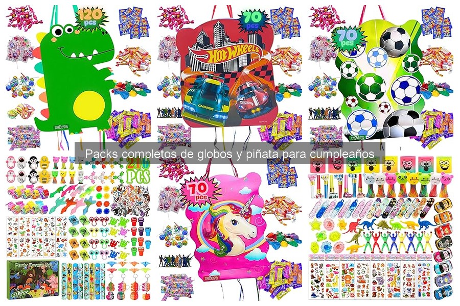 Comparativa de globos y piñatas para cumpleaños: Marcas populares