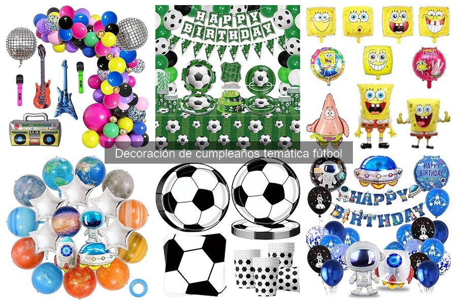 Comparativa de Kits de Decoración de Cumpleaños de Fútbol