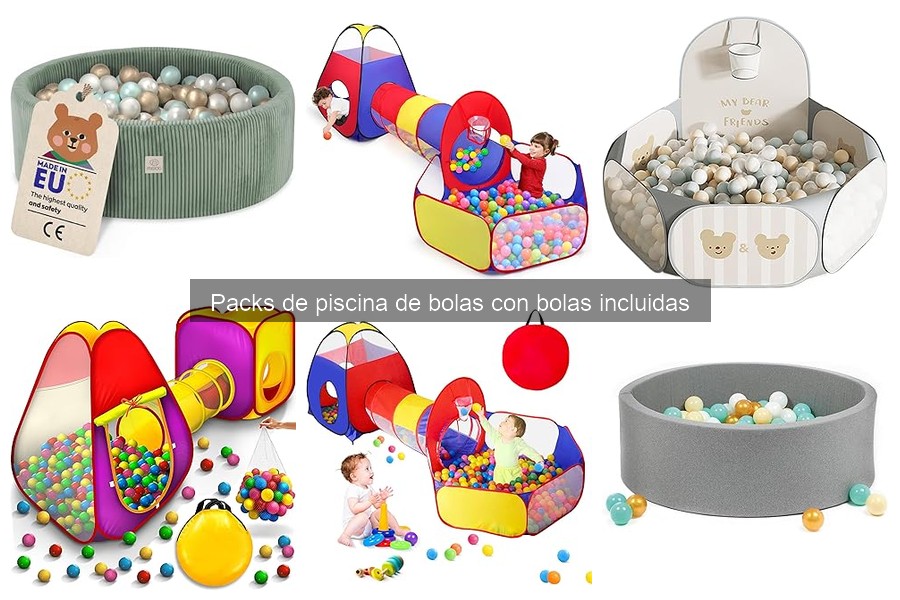 Comparativa de los Mejores Packs de Piscina de Bolas 2023