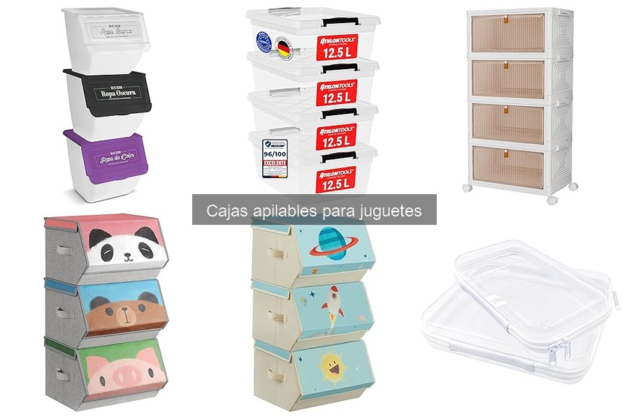 Comparativa de materiales en cajas apilables para juguetes