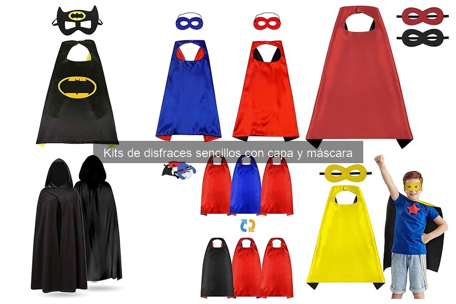 Comparativa de materiales en kits de disfraces sencillos