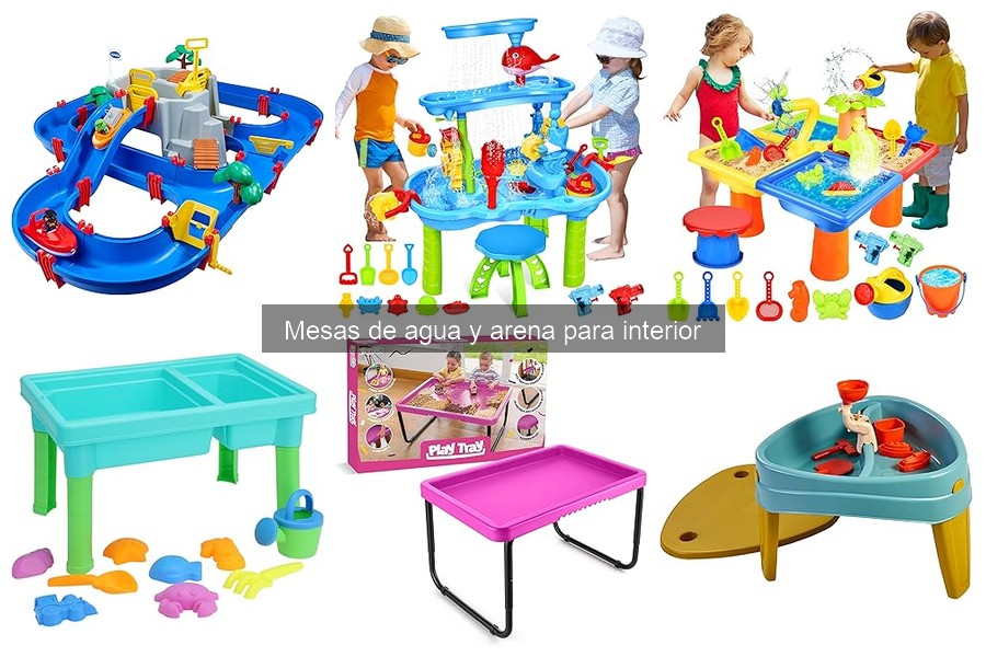 Comparativa de materiales para mesas de agua y arena