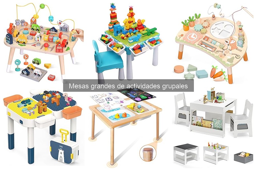 Comparativa de mesas grandes para actividades grupales