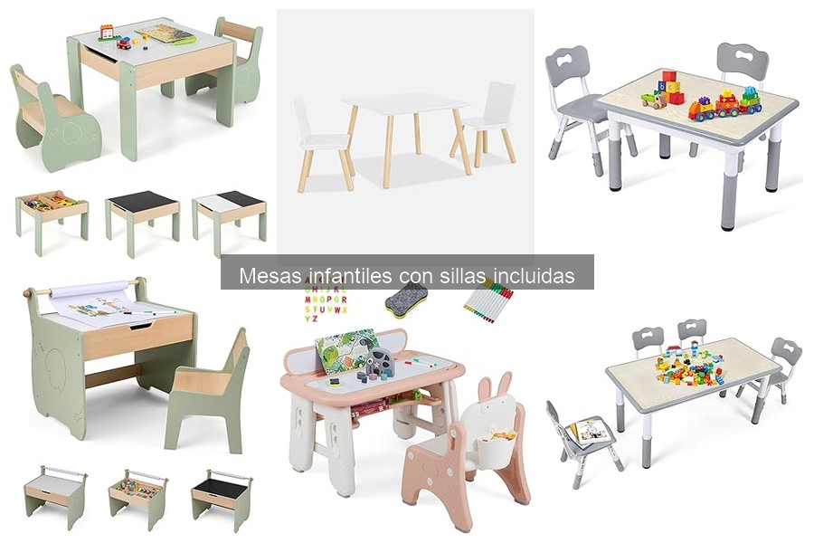 Comparativa de Mesas Infantiles con Sillas Incluidas 2023