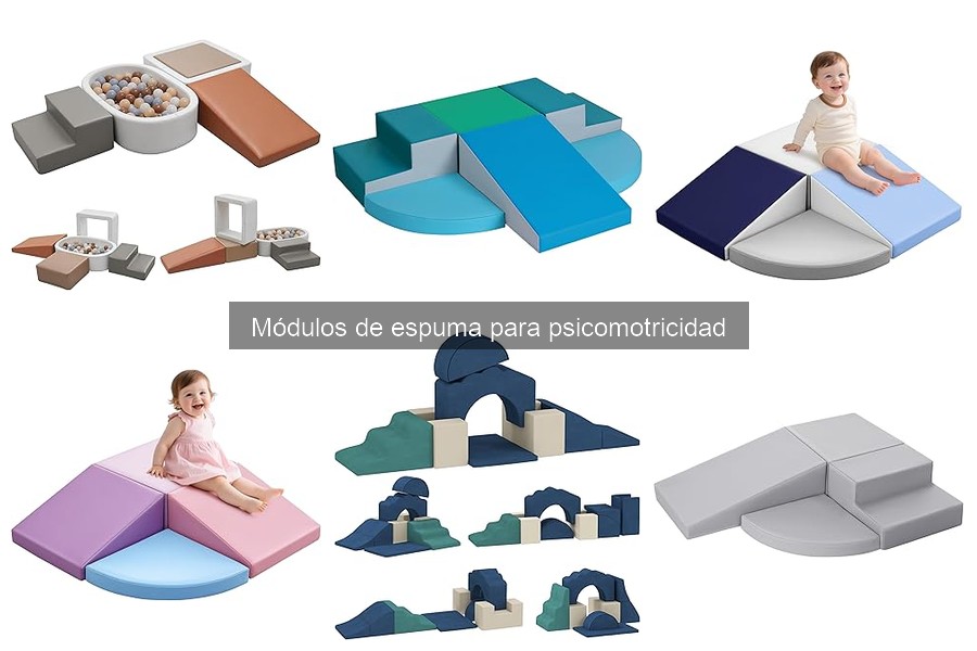 Comparativa de módulos de espuma para psicomotricidad