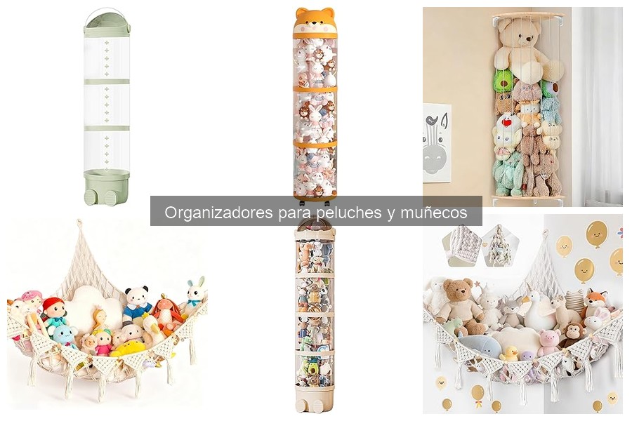 Comparativa de organizadores para peluches y muñecos