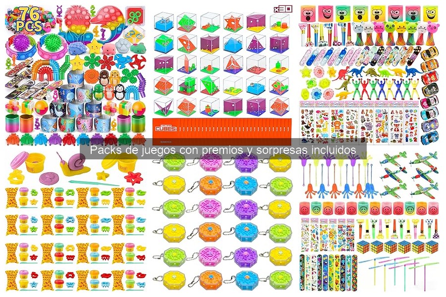 Comparativa de Packs de Juegos con Premios para Niños