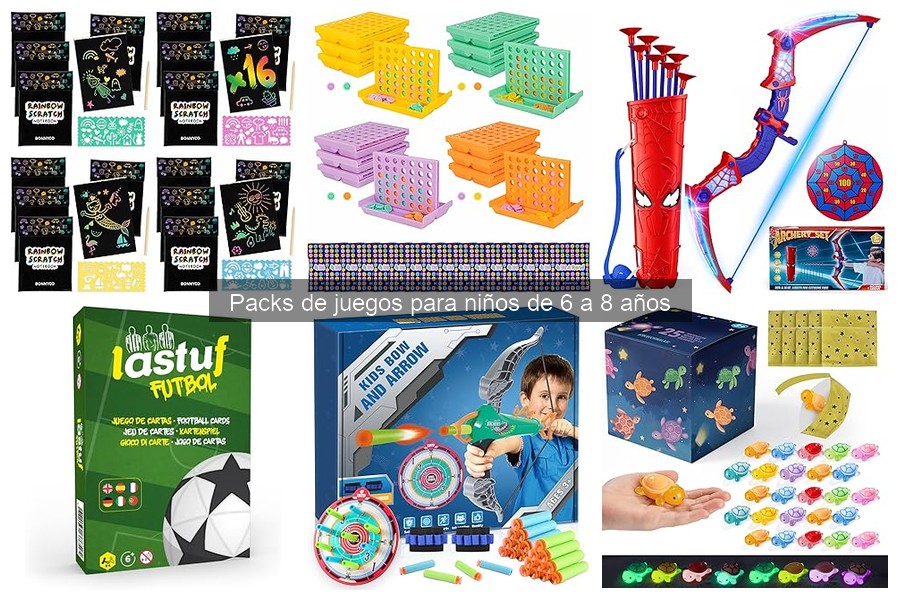 Comparativa de Packs de Juegos para Niños de 6 a 8 Años