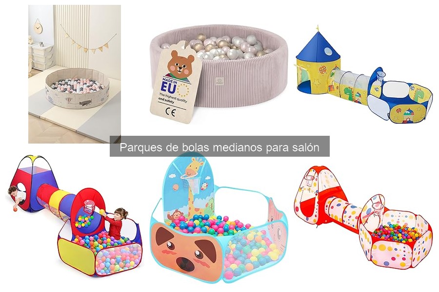 Comparativa de Parques de Bolas Medianos y Grandes