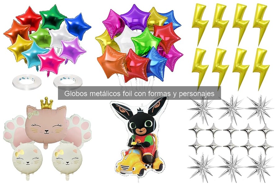 Comparativa de precios de globos metálicos foil en tiendas
