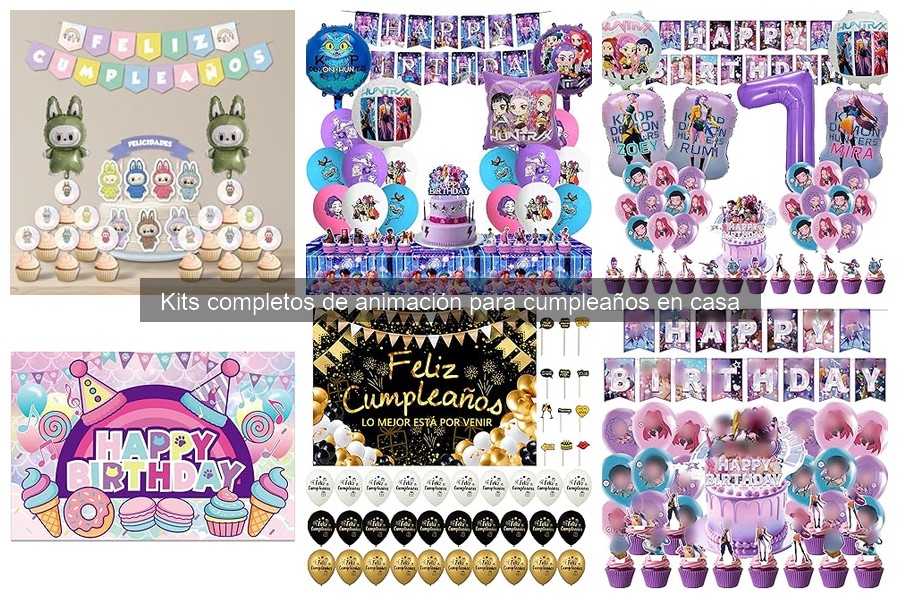 Comparativa de precios de kits completos de animación para cumpleaños