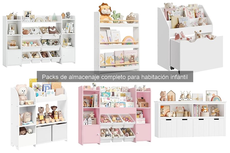 Comparativa de precios de packs de almacenaje infantil
