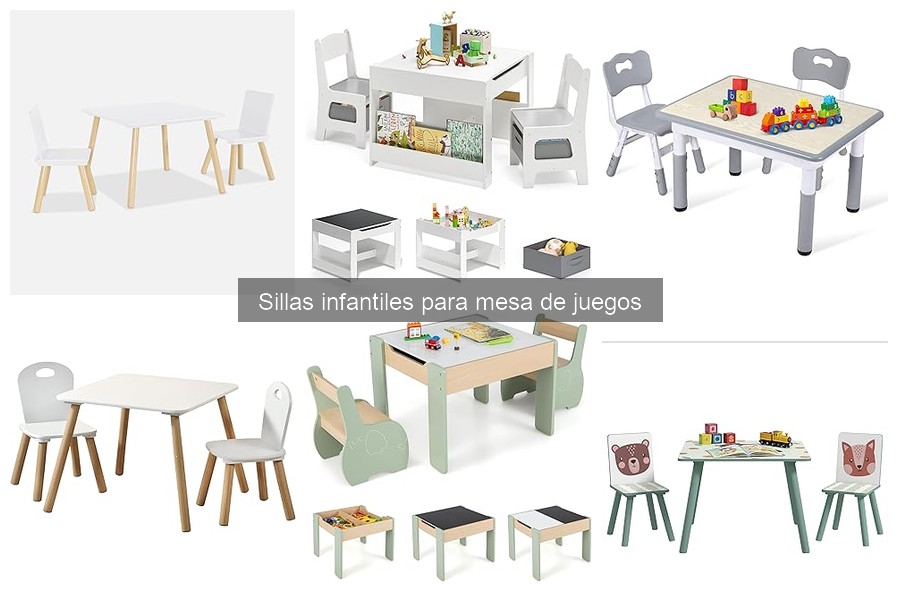 Comparativa de sillas infantiles de madera y plástico para juegos