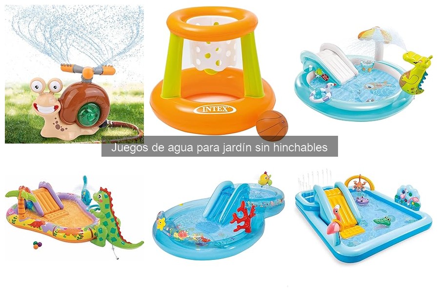 Comparativa: Juegos de agua sin hinchables vs hinchables