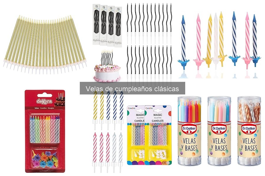 Comparativa: Velas de Cumpleaños Clásicas vs Alternativas