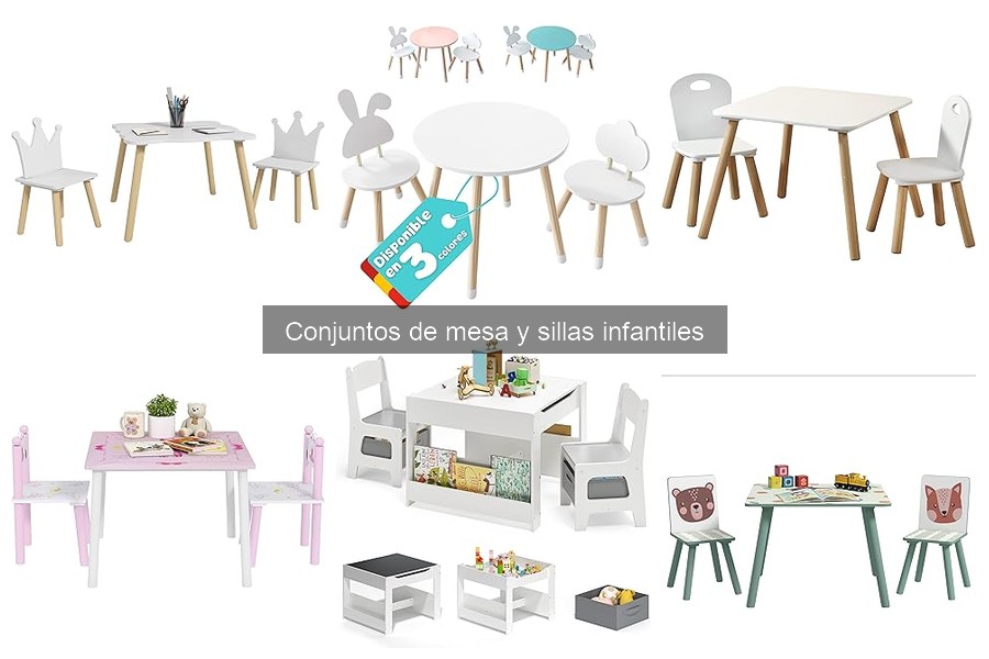 Conjuntos de Mesa y Sillas Infantiles Según Edad: Comparativa