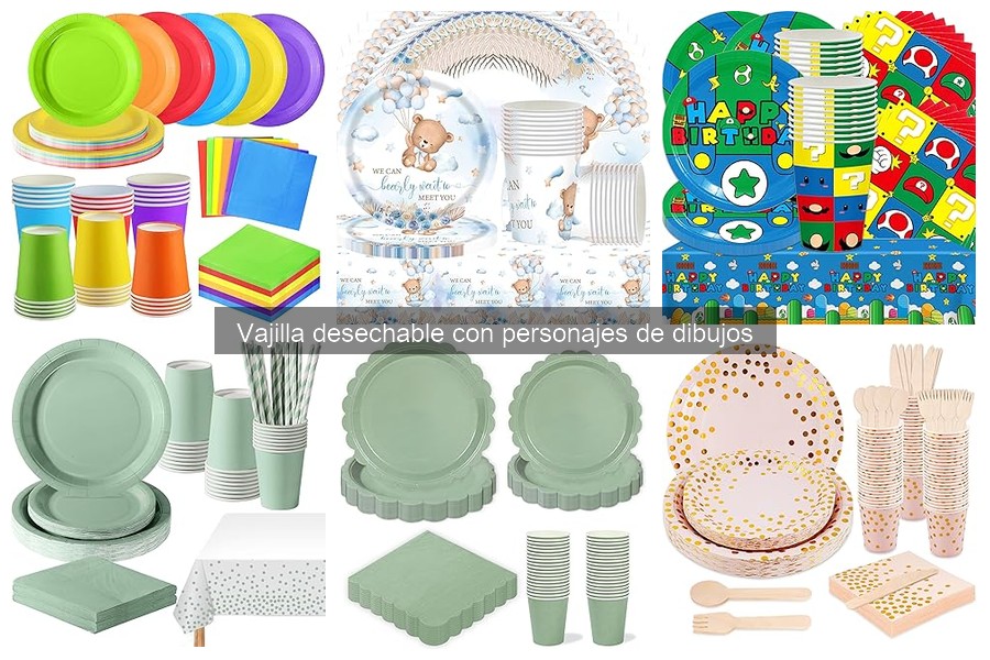 Consejos para Decorar con Vajilla Desechable de Dibujos