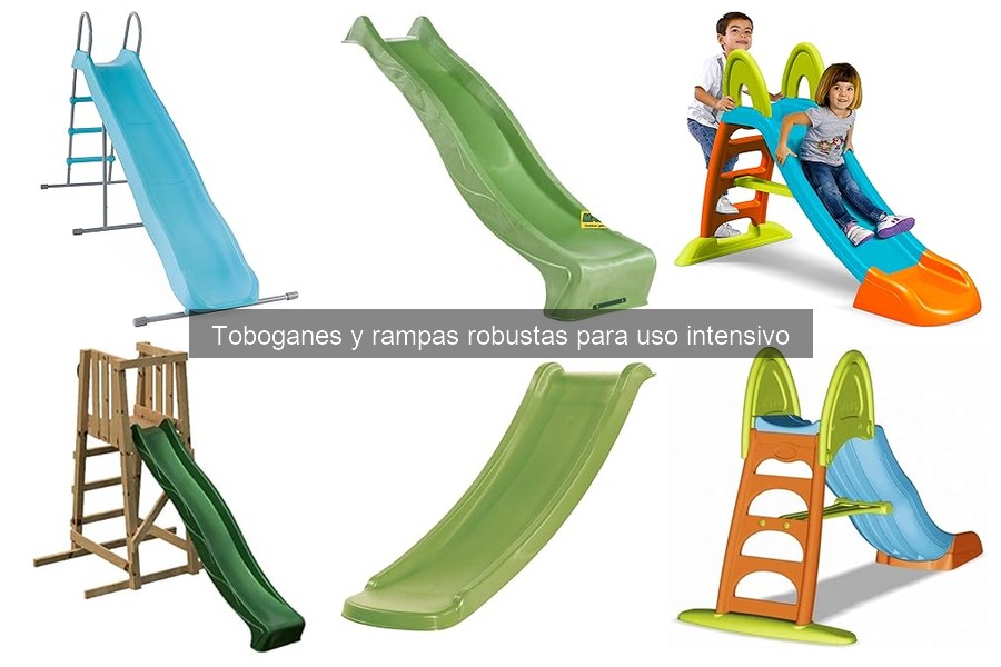 ¿Cuántos niños pueden usar un tobogán o rampa a la vez?