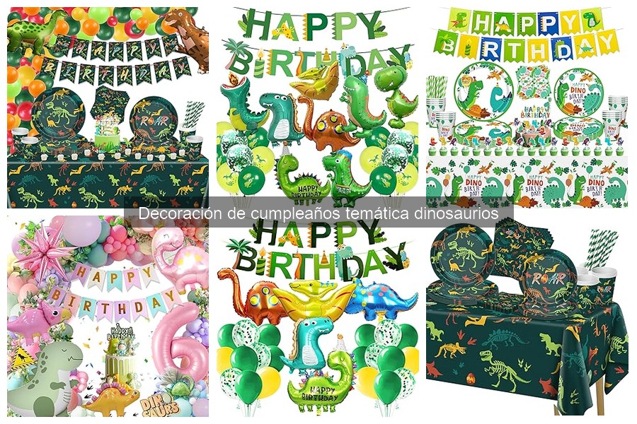 Decoración de Cumpleaños Temática de Dinosaurios: Productos Clave