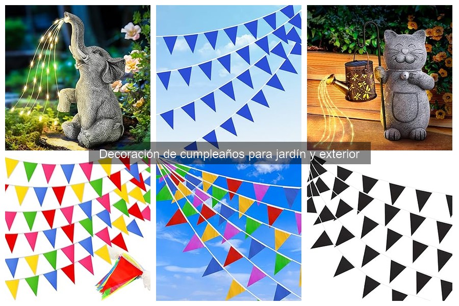 Decoraciones de cumpleaños exteriores para todas las edades