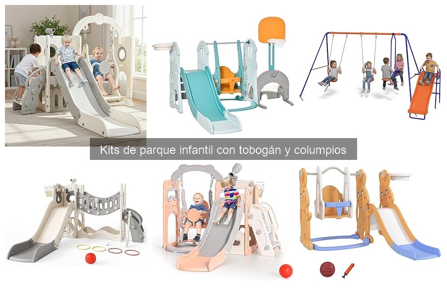 Descubre los Kits de Parque Infantil con Tobogán y Columpios