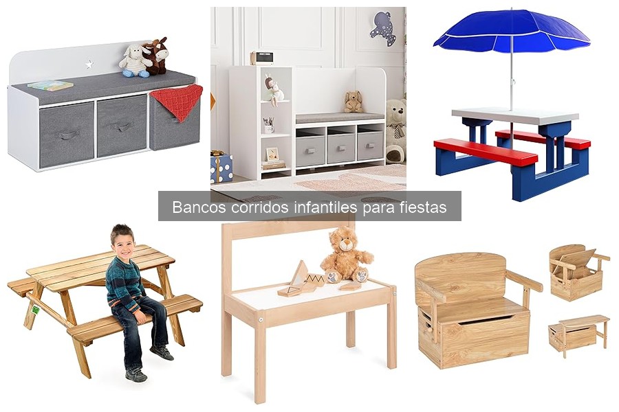 Descubre qué son los bancos corridos infantiles para fiestas