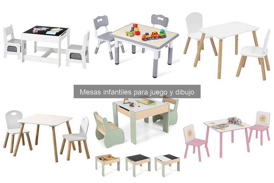 Dimensiones ideales de mesas infantiles para juego y dibujo