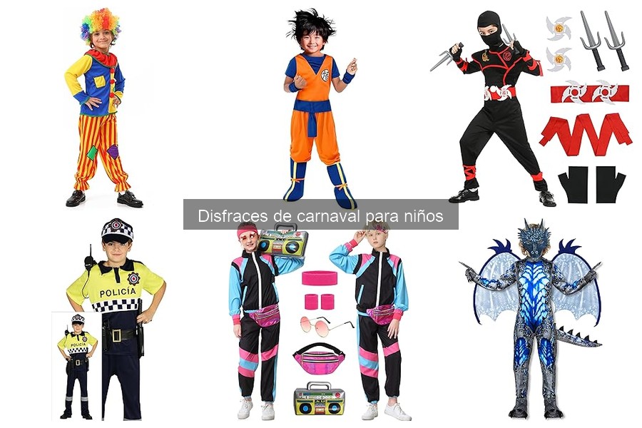 Disfraces de carnaval ideales para niños con piel sensible