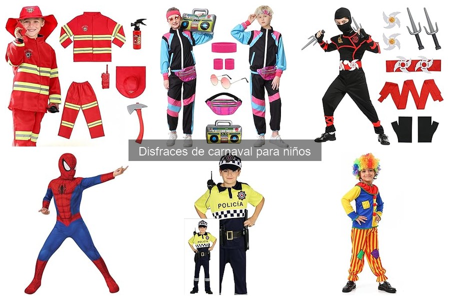 Disfraces de Carnaval para Niños que Priorizan Movimiento y Comodidad