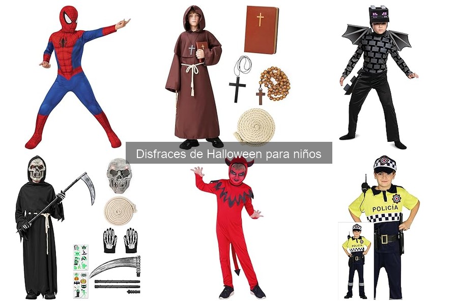 Disfraces de Halloween fáciles de poner para niños
