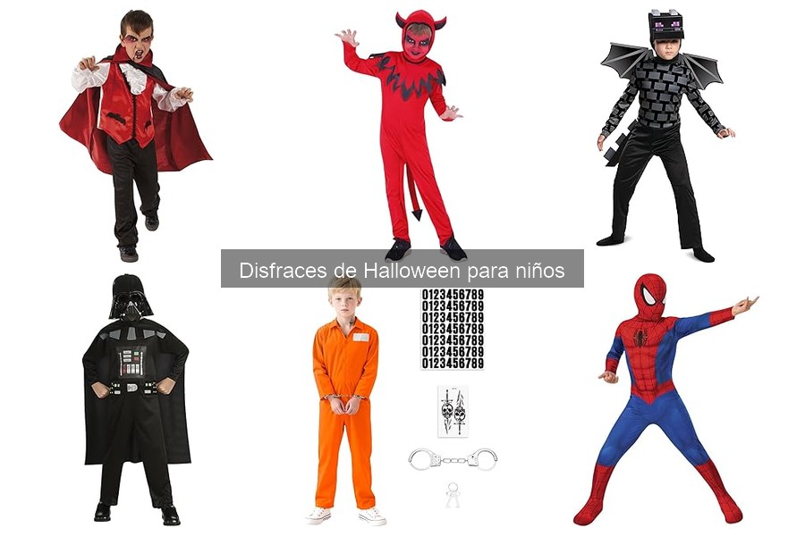 Disfraces de Halloween temáticos para fiestas infantiles